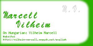 marcell vilheim business card